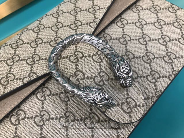 Gucci古馳包包 G家新款女包 款號:400249 古奇卡其色鏈條單肩斜挎包 Gucci中號酒神包  gdj1340